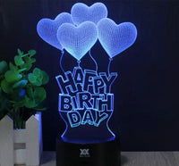 Personalized 3D Illusion LED LAMP For Birthday