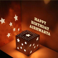 Wooden Engraved Shadow Message LED Lamp